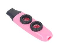 Generic Kazoo Flûte Instrument de Musique Réglable à Double Trou avec Diaphragme pour Jouer, Flûte à Vent Portable pour les Amateurs de Musique, Plastique ABS et Silicone (PINK)