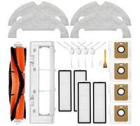 Generic Kit d'accessoires pour brosse principale compatible avec Dreame Bot D10 Plus/RLS3D Aspirateur Robot Brosse principale Brosse latérale Chiffon serpillère Filtre HEPA Pièces sac à poussière (20