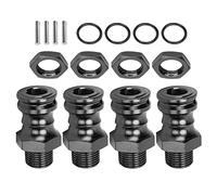 Generic Kit D'adaptateur D'extension de Roue en Alliage D'aluminium 17 Mm Hexagonal 23 Mm pour Modèle de Voiture 1/8 RC, Ensemble D'accessoires RC de Haute qualité pour Remplacement ou Mise à (Black)