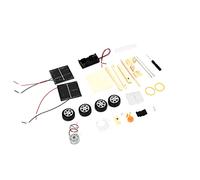 Generic Kit D'assemblage de Moteur électrique éducatif de Voiture Scientifique à énergie Solaire, Bricolage avec Composants électroniques en Bois pour Le Développement Précoce des