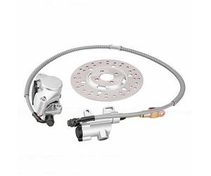 Generic Kit D'assemblage Hydraulique Arrière de Frein à Disque de 190 Mm pour Karts et VTT Comprenant un étrier et des Plaquettes de Frein