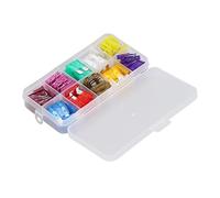 Generic Kit D'assortiment de Fusibles Automobiles 80 Pièces, Fusibles Durables à Brancher de Taille Moyenne pour Voitures, Camions, Camping-cars et Bateaux en Alliage de Zinc