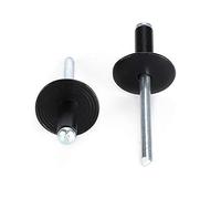 Generic Kit D'assortiment de Rivets Aveugles en Aluminium Noir, 200 Pièces, avec Boîte de Rangement en Plastique pour un Transport Facile
