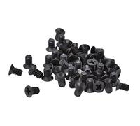 Generic Kit D'assortiment de Vis à Tête Fraisée, Résistance Améliorée à la Corrosion pour Machines M3, galvanisé Noir, 50 Pièces (M3*5)
