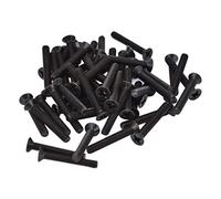 Generic Kit D'assortiment de Vis à Tête Fraisée, Résistance Améliorée à la Corrosion pour Machines M3, galvanisé Noir, 50 Pièces (M3*16)