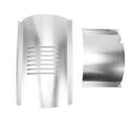 generic Kit de 2 Grilles à Flammes en Acier Inoxydable avec Barre de Réglage, Couvercle Coulissant Universel et Ensemble Inférieur pour Une Répartition Uniforme de la Chaleur sur Les