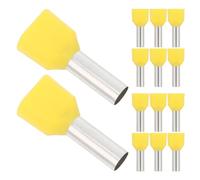 Generic Kit de 200 Cosses Tubulaires Isolées à Double Pôle Awg 14/6.0mm² en Métal et Plastique, Performance Fiable pour Câblage Automobile et Industriel