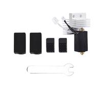 Generic Kit de Bloc Chauffant pour Extrudeuse de Carbone pour Imprimante 3D avec Buse en Laiton et Cartouche Chauffante en Céramique, Chauffage Rapide pour Divers Filaments (0,4 mm)