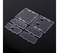 Generic Kit de Boîtier de Préamplificateur à Tube 6J1, Boîtier de Protection en Acrylique pour Carte de Préampli à Valve avec Vis D'espacement