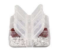 Generic Kit de Breloques pour Ongles en Forme de Papillon Rouge foncé Scintillant, Fleur 3D, pour un Art élégant des Ongles, adapté aux Voyages ou aux Spectacles, Matériau en Résine