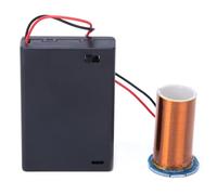 Generic Kit de Bricolage électronique à Bobine alimenté par Batterie, Conception Durable sans Arc pour Usage éducatif, Structure de Tuyau en PVC (Produit Fini)