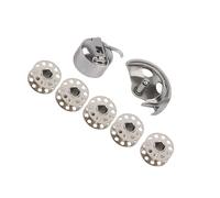 Generic Kit de Canette pour Machine à Coudre, Crochet de Navette en Métal Durable pour Machine à Coudre Domestique de Style Ancien, étui à Canette pour les Anciens, 1 étui à + 5 pour la Couture à