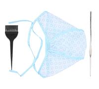 Generic Kit de Capuchon de Teinture de Cheveux, Outil de Mise en évidence de Cheveux de qualité Supérieure, Ensemble de Capuchons de Teinture de Réutilisables avec Brosse pour Usage Professionnel