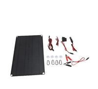 Generic Kit de Chargeur de Panneau Solaire, Kit de Chargeur de Panneau Solaire Portable en Silicium Monocristallin Durable 20W pour Voitures et Camping-cars