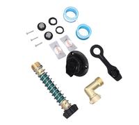 Generic Kit de Connecteur de Tuyau D'entrée D'eau pour éviter le Reflux et Installation Facile, ABS Noir + Métal