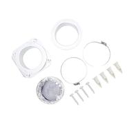 Generic Kit de Coupleur D'aération de Sèche-linge à Joint à 180 Degrés, Connexion Hermétique et Installation Facile pour évents de Sèche-linge Standard de 4 Pouces, Tuyau Flexible en Aluminium