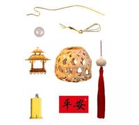 Generic Kit de Fabrication de Lanternes Chinoises, Lanterne Traditionnelle En Bambou pour La Célébration, Festival de La Mi-automne, 4 pièces