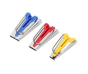 Generic Kit de Fabrication de Ruban Adhésif en Acier Inoxydable, 3 Pièces, pour Ourler les Travaux de Patch, Couture en Biais, Usage Industriel, Jaune/rouge/bleu