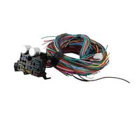 Generic Kit de Faisceau de Câblage Durable à 12 Circuits, pour Voitures Classiques, Hot Rods, Voitures de Sable, Faisceau de Câbles Universel pour Fusibles Automobiles