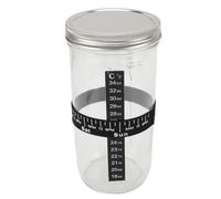 Generic Kit de Fermentation Parfait pour Démarreur de Pain au Levain avec Thermomètre pour Boulangers à Domicile Kit de Bocaux en Verre de 34 Oz pour les Amateurs de Levure