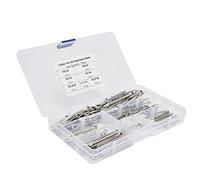 Generic Kit de Fixations à Clips Métalliques, 175 Pièces, Goupilles Fendues, Assortiment en Acier Inoxydable 304 Antirouille pour Atelier de Machines Automobiles