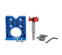 Generic Kit de Gabarit de Charnière de 35 Mm, Jeu de Forets de Précision pour L'installation de Portes D'armoires, Carbure YG8 Durable pour le Travail du Bois et les Projets Domestiques