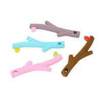 Generic Kit de Jouets de Dentition pour bébé, 4 Pièces, Jouet à Mâcher en Silicone de qualité Alimentaire pour une Meilleure Dentition, pour Apaiser les Douleurs aux Gencives