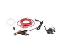 Generic Kit de Laveuse de Voiture Kit de Pompe à Eau Laveuse de Voiture de Pression Portable Tuyau en PVC 12V pour, Jardin, Maison
