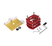 Generic Kit de Levage de Routeur, Système de Levage Manuel avec Base en Alliage D'aluminium et Tiges en Acier Inoxydable, pour les Machines de Chanfreinage de Gravure sur Bois (GOLD)