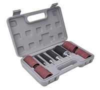 Generic Kit de Manchon de Tambour de Ponçage, Outil de Polissage Efficace pour le Travail du Bois pour les Amateurs de Bricolage #80,120# 4 X Tambour de Ponçage, 4 X Manchon de de
