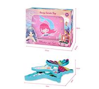 Generic Kit de Maquillage Sirène pour Filles, Ensemble de Jouets Cosmétiques Lavables avec Sac pour Enfants, Cadeaux D'anniversaire de Princesse, Doux pour la Peau, Jeu de Simulation