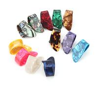 Generic Kit de Médiators de Guitare en Celluloïd coloré, 12 Pièces, pour un Beau Jeu Sonore, Médiators de Guitare pour Acoustique, Banjo, Basse, ukulélé