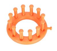 Generic Kit de Métier à Tricoter Rond, Machine à Tisser la Laine en Plastique Pratique pour Enfants, Kit D'artisanat Portable pour Usage Domestique, de Tricot Rond de 9 Cm de Diamètre pour les âges
