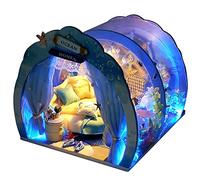 Generic Kit de Meubles de Chambre Océan Miniature à Monter Soi-même, Modèle de Maison de Poupée 3D Léger pour L'éducation Pratique, pour Enfants Adultes, Tissu en Bois, Résine, échelle 1:24