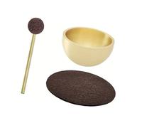 Generic Kit de Mini Bols Sonores de Méditation 1,5 X 0,9 Pouces, Son pour La Pratique, Polyvalent avec Maillet et Coussin, Fabriqué à La Main