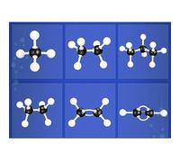 Generic Kit de Modèle Moléculaire éducatif avec 22 Structures Moléculaires, Outil d'apprentissage Visuel 3D pour la Chimie, Comprend 176 Liaisons Proportionnelles, adapté aux Outils Pédagogiques sur