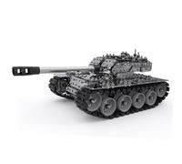Generic Kit de modélisme de char de combat principal en métal pour adultes - Véhicule militaire en acier inoxydable, assemblage de précision pour cadeaux ou présentation (843 pièces)