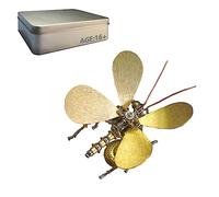 Generic Kit de modélisme papillon en métal 3D DIY Steampunk - 150 pièces - Puzzle mécanique d'insectes pour adultes, décoration d'assemblage punk (version kit)