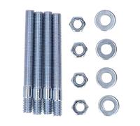 Generic Kit de Montage en Acier pour Goujons de Carburateur avec Entretoises pour Collecteurs d'admission à Filetage 5/16" Compatible avec, Carter, Rochester, Goujons de Carburateur Résistants