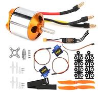 Generic Kit de Moteur d'hélice d'Hélicoptère RC 2217, Kit Servo SG90 9G 40A ESC XT60, de Moteur de Direction 'hélice 8060 Compatible avec Les Batteries au Lithium, pour Hélicoptère télécommandé