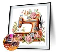 Generic Kit de peinture diamant 5D à faire soi-même, 30x30cm, perceuse partielle de forme spéciale, Machine à coudre pour la maison et l'artisanat