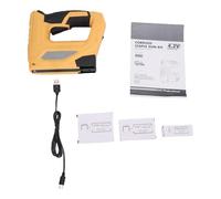 Generic Kit de Pistolet Agrafeur électrique avec 3000 Clous et Agrafes, Pistolet à Clous Léger sans Fil pour la Réparation de Meubles et la Décoration Intérieure (Agrafeuse électrique 2000 mAh (avec