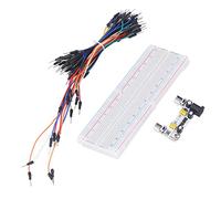 Generic Kit de Planche à Pain à Double Rail d'alimentation avec Prise USB, Câblage Facile pour la Programmation de Projets de Bricolage, Blanc