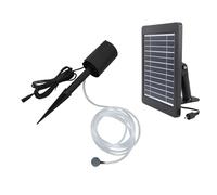 Generic Kit de Pompe à Air d'aérateur Solaire de Bassin 6 V 4 W, Régulateur de Bulles étanche IP64, Pompe à Oxygène avec 3 Modes et 0,8 L par Minute, Idéal pour étang Extérieur, Aquarium, Aquarium