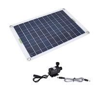 Generic Kit de Pompe à Eau Solaire en Plastique et Silicone, Panneau 800L/h, 12V, Large Application, Longue Durée de Vie pour Petit étang et Jardin