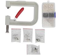 Generic Kit de Presse Manuelle pour Réglage des Perles, Facile à Utiliser pour les Amateurs de Bricolage, avec 850 Clous à Griffes et Perles Non Poreuses