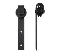 Generic Kit de Prise de Vue de Porte Enfant, Fonctionnement Silencieux Lisse 1 Paire de Bols Coulissants de Porte pour Chambre d'étude (BLACK)