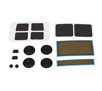 Generic Kit de Protection pour Console de Jeu Steam Deck Ensemble D'écran Anti-poussière élégant pour Steam Deck pour les Amateurs de Jeux Silicone/Noir/14 Pièces