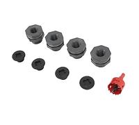 Generic Kit de Raccord de Cloison en PVC Résistant à la Corrosion pour Barils de Pluie avec Joint d'étanchéité en Silicone, Connecteur à Embout Facile à Installer pour Réservoirs D'eau, 4