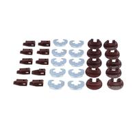 Generic Kit de Rails de Tiroir, Guides de Fente en Plastique en Alliage d'aluminium, Remplacement de Glissière de Compartiment d'armoire avec Outil de Fixation, Idéal pour le Rail de Stockage Rite